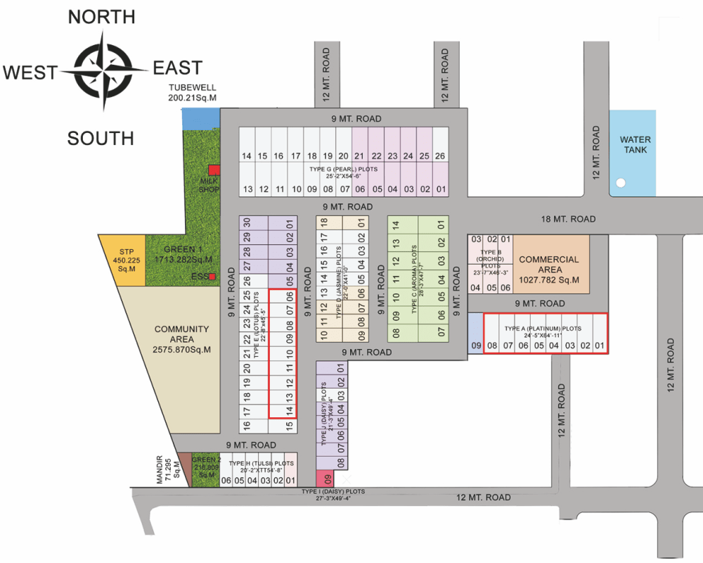 Plans for residential plots in Karnal